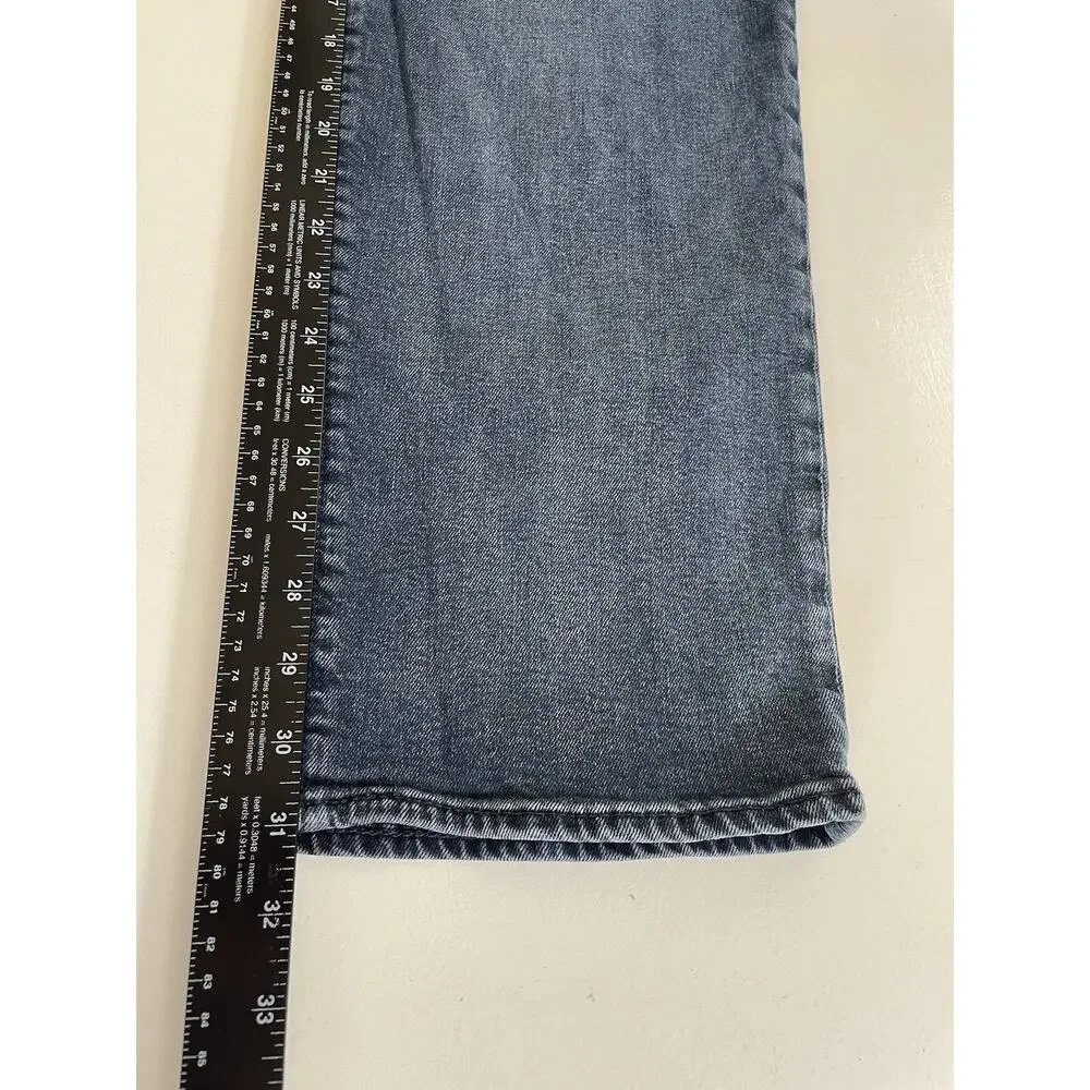 Men's Levi's 505 Premium Medium Blue Wash Denim Jeans Straight Mid Rise 42x32